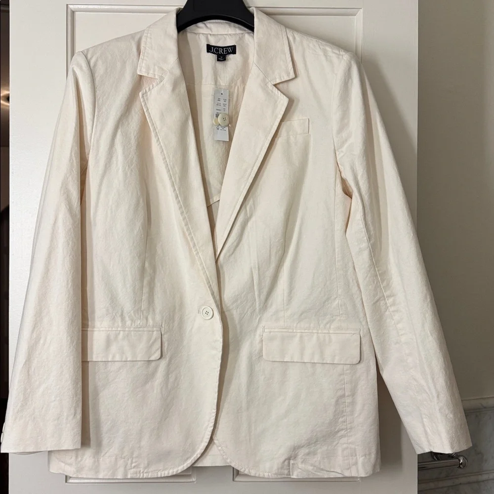 J.Crew Easy-fit blazer in textured cotton blend CK102